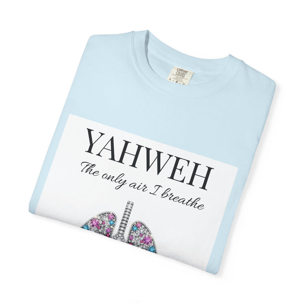 Yahweh Women's The Only Air I Breathe' Floral Lungs T-Shirt