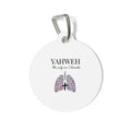 Pet Tag — "Yahweh The Only Air I Breathe" Floral Lungs Christian Dog ID Tag