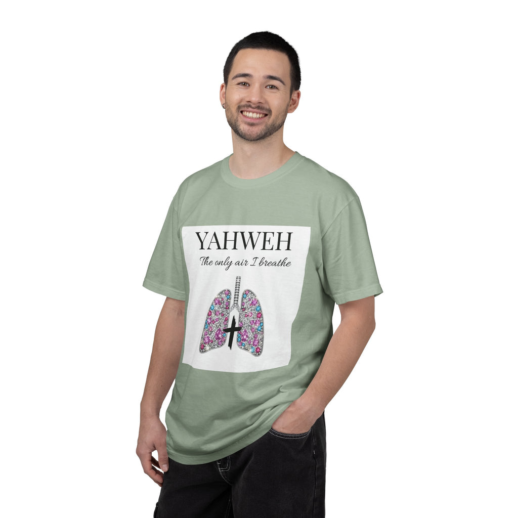 Yahweh Women's The Only Air I Breathe' Floral Lungs T-Shirt