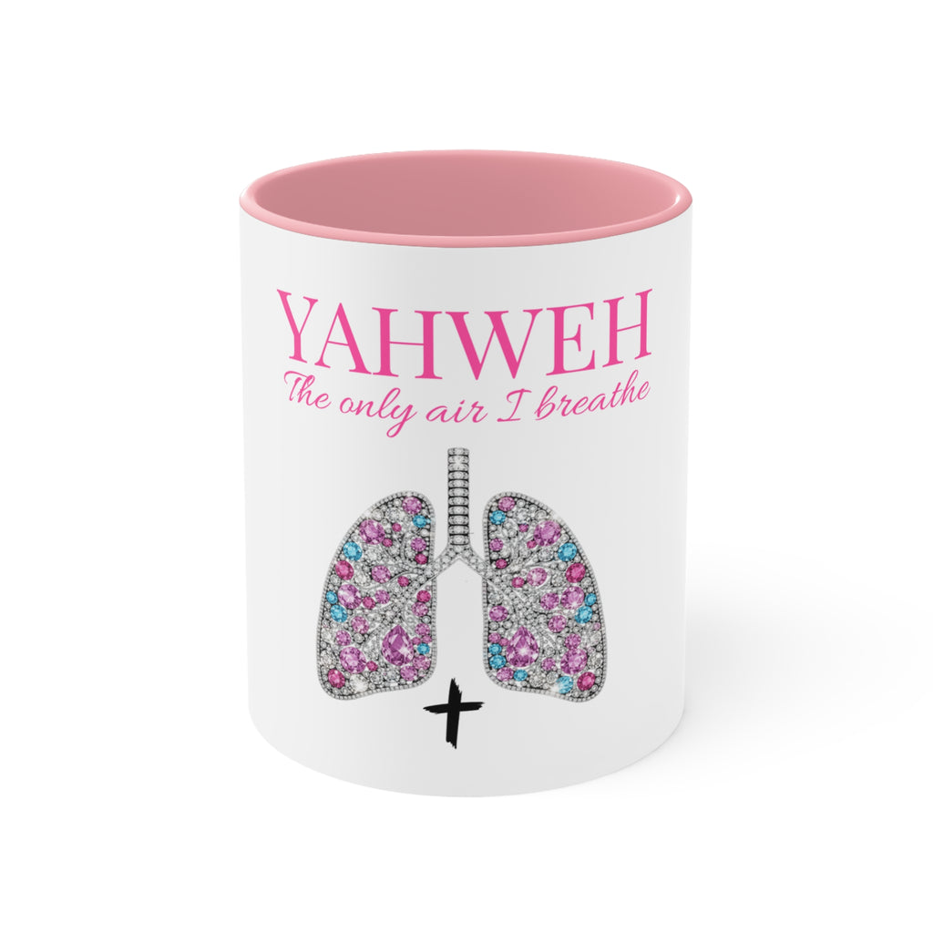 Yahweh 'The Only Air I Breathe' Floral Lungs Mug