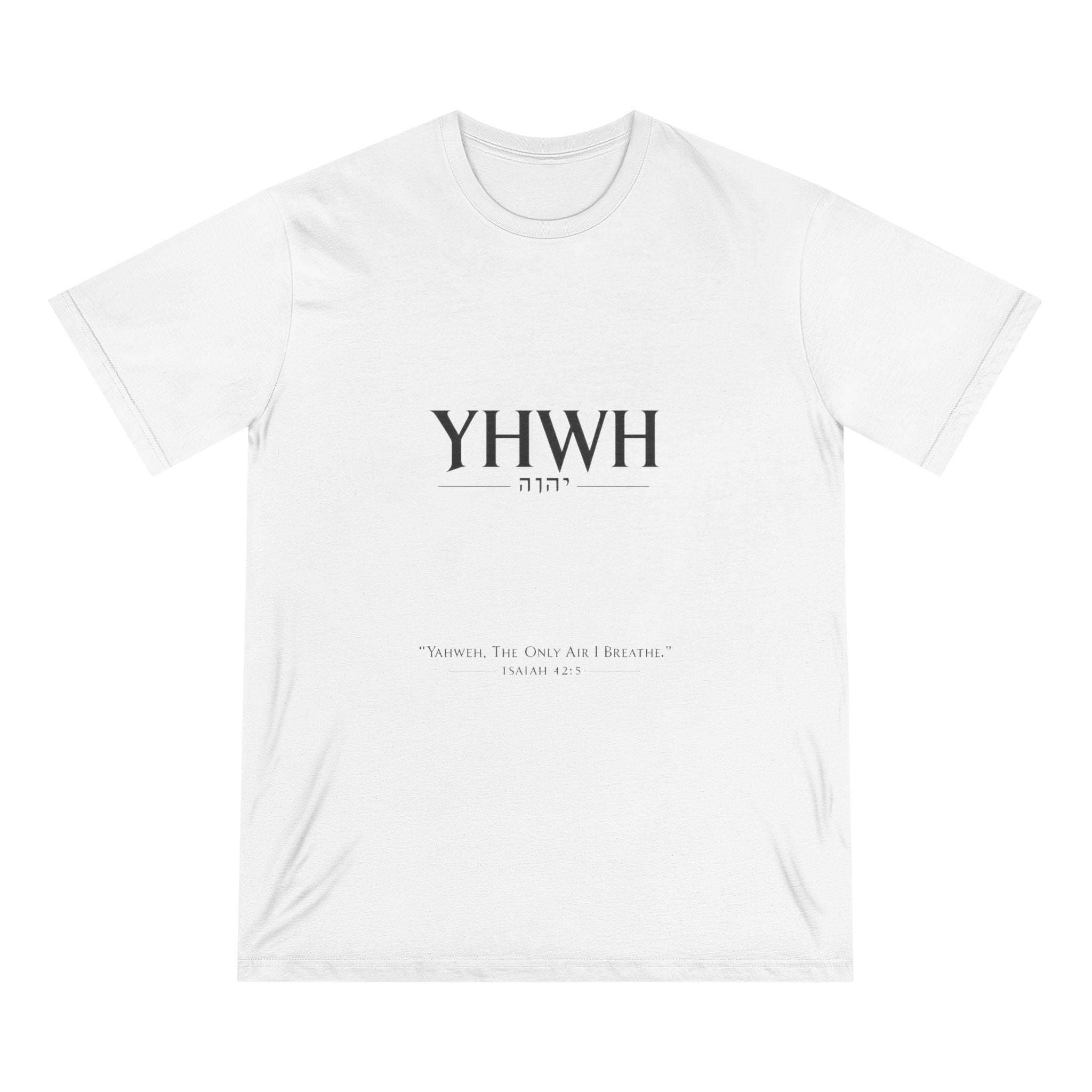 YHWH Hebrew Faith T-Shirt – Minimal Christian Scripture Tee