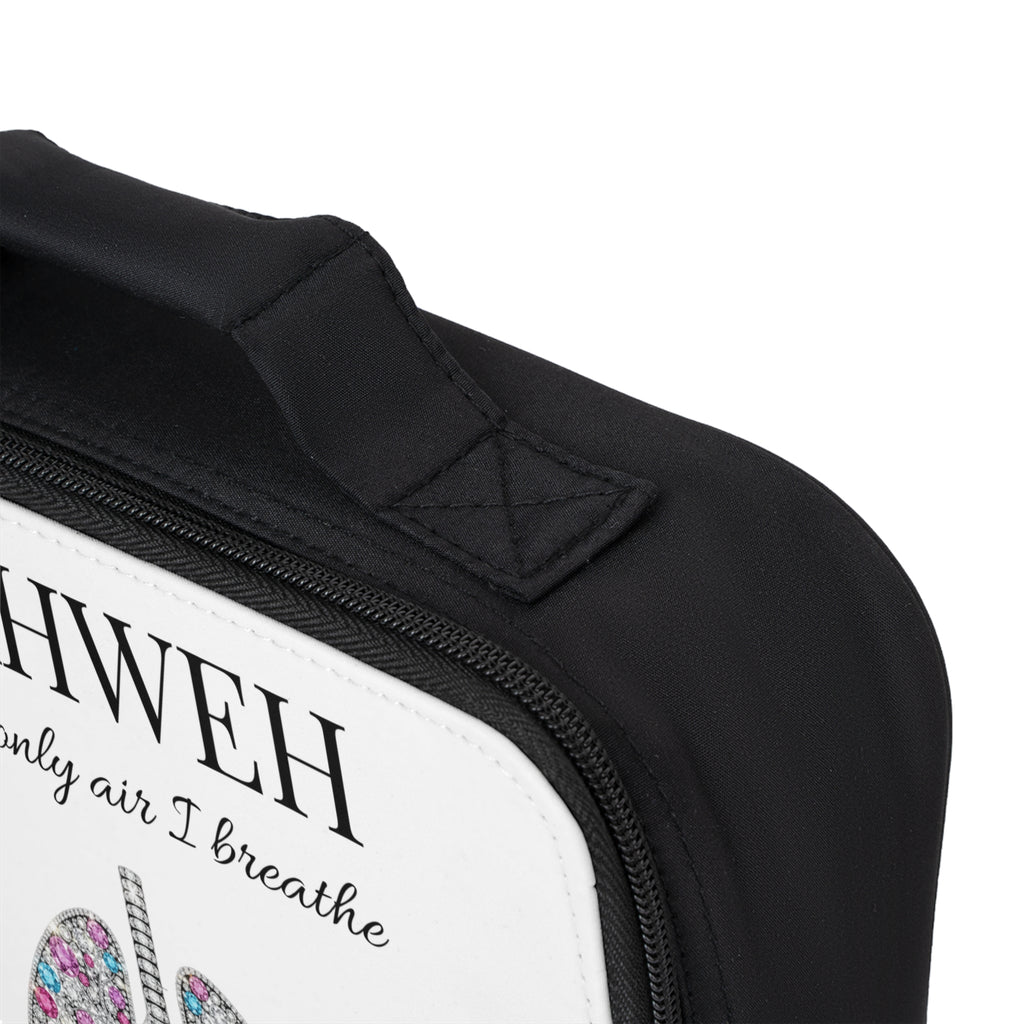 Lunch Bag — "YAHWEH The Only Air I Breathe" Floral Lungs Christian Lunchbox