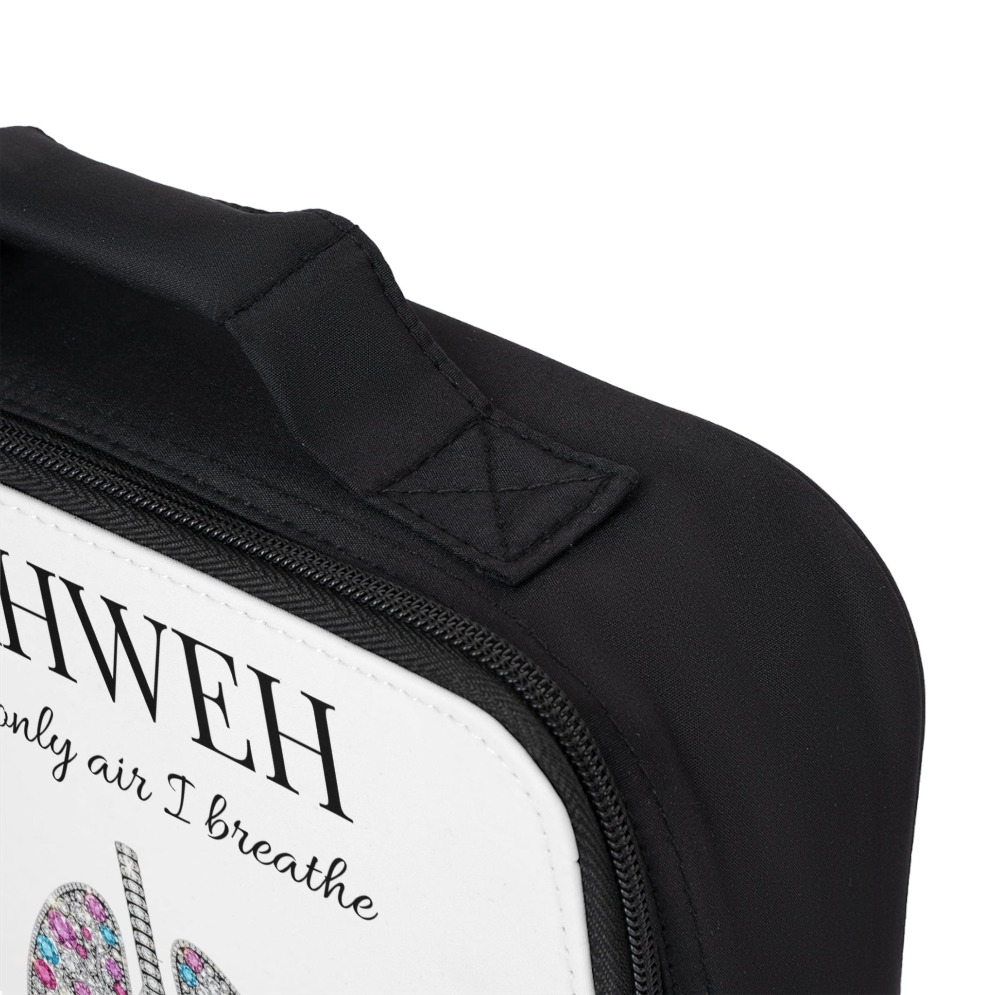Lunch Bag — "YAHWEH The Only Air I Breathe" Floral Lungs Christian Lunchbox