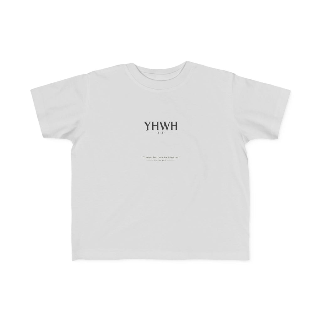 Toddler T-Shirt - YHWH Minimalist Faith Tee ( Christian Baby Tee)