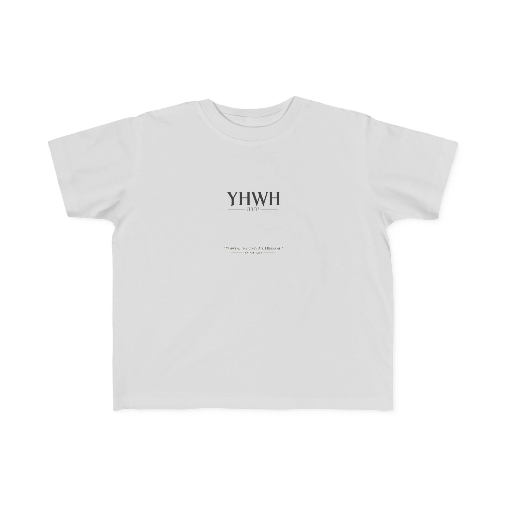 Toddler T-Shirt - YHWH Minimalist Faith Tee ( Christian Baby Tee)