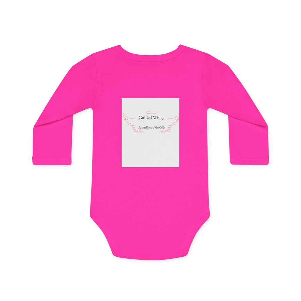 Religious Baby Bodysuit — "YAHWEH The Only Air I breath" Floral Lungs Long-Sleeve Organic Onesie