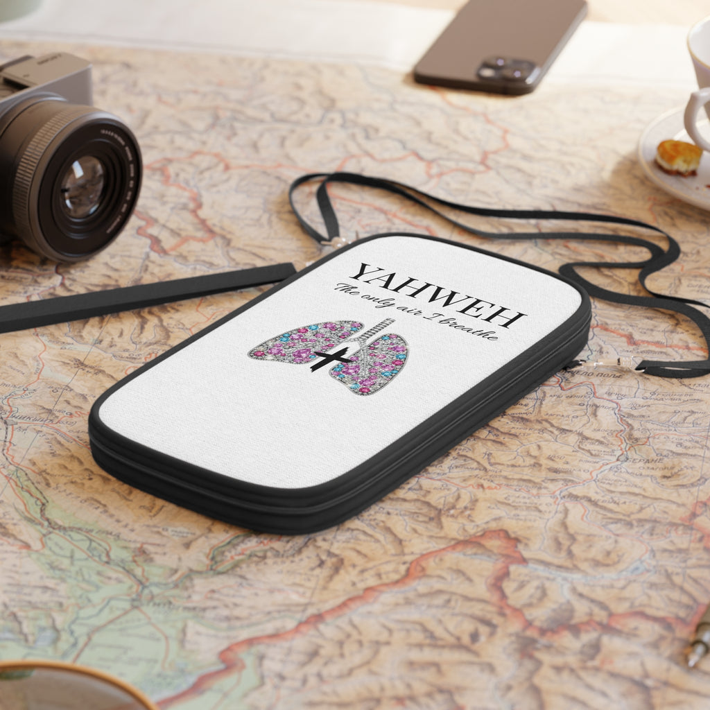 Yahweh Lungs Passport Wallet — 'YAHWEH The only air I breathe' Faith Travel Organizer