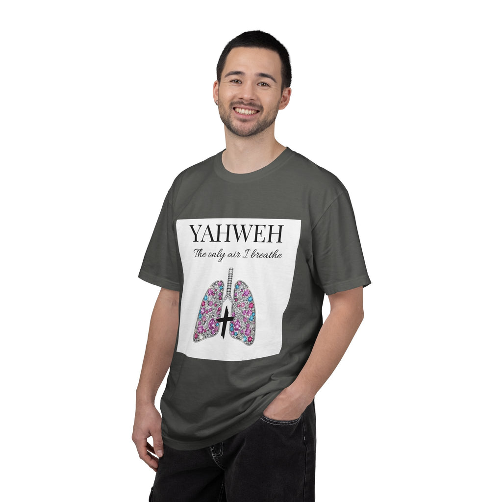 Yahweh Women's The Only Air I Breathe' Floral Lungs T-Shirt