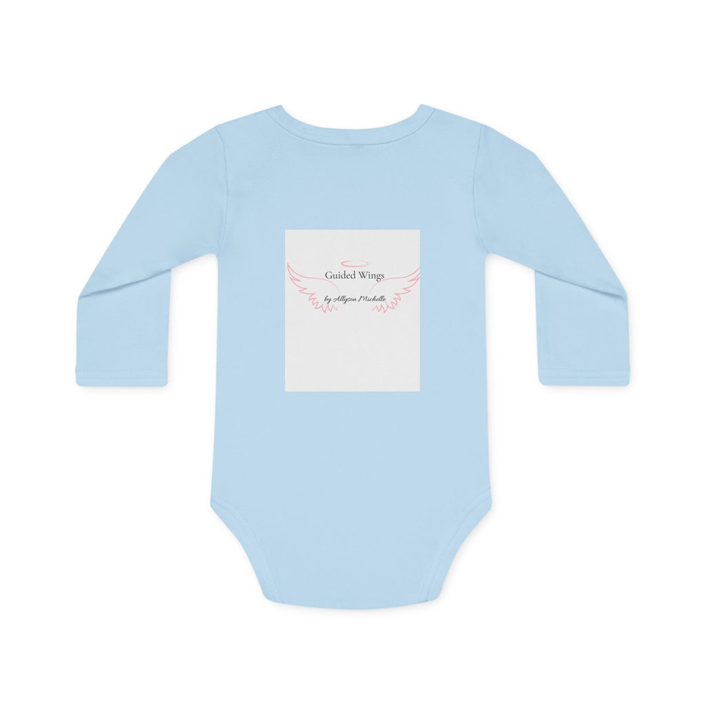 Religious Baby Bodysuit — "YAHWEH The Only Air I breath" Floral Lungs Long-Sleeve Organic Onesie
