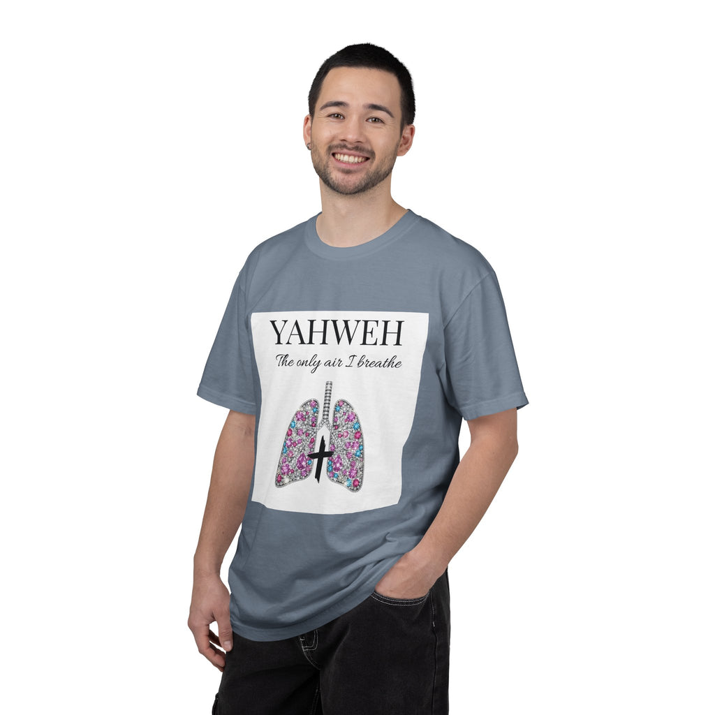 Yahweh Women's The Only Air I Breathe' Floral Lungs T-Shirt