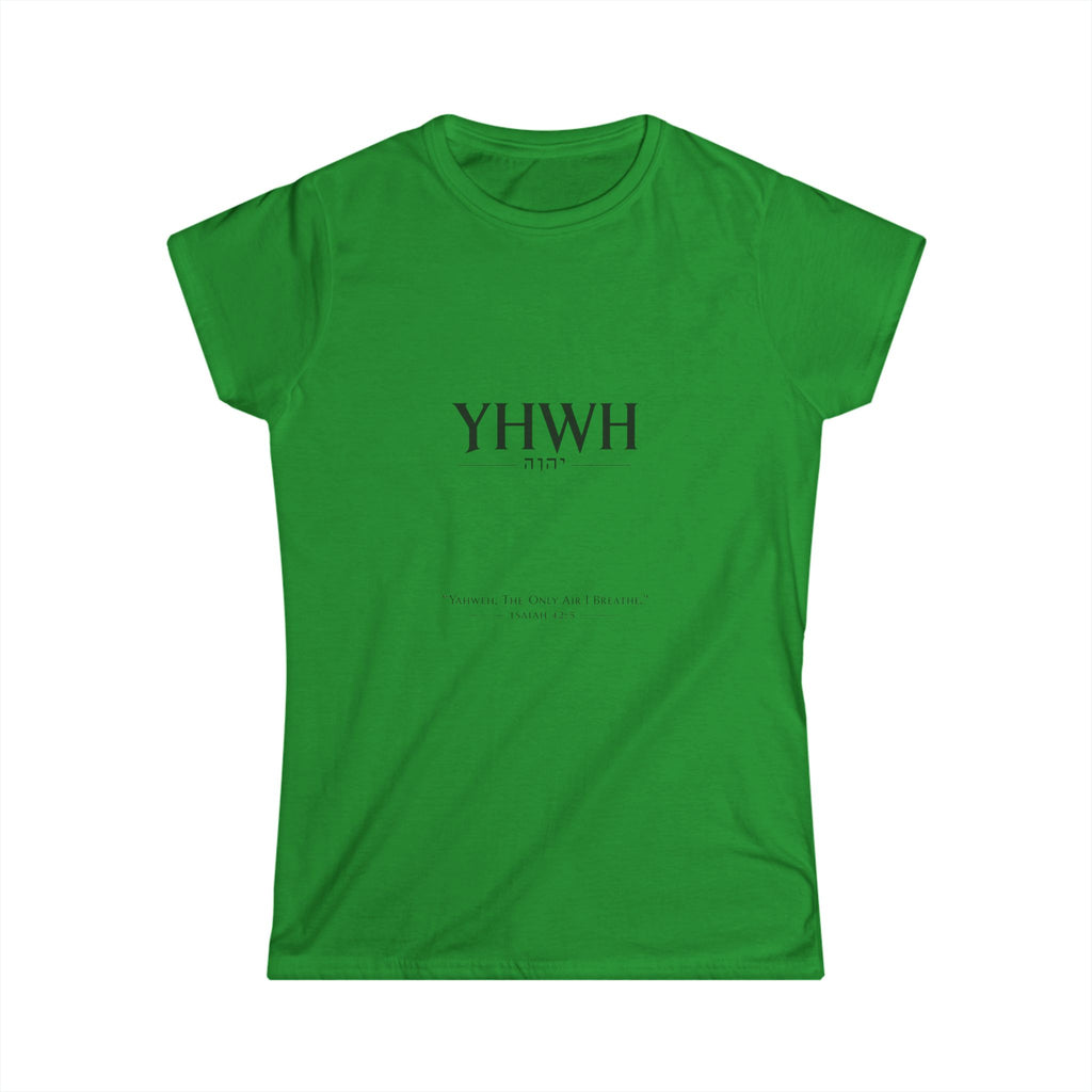 YHWH Faith Tee — Women's Christian T‑Shirt
