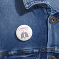 YAHWEH 'The Only Air I Breathe' Christian Pin Button — Floral Lungs Faith Badge