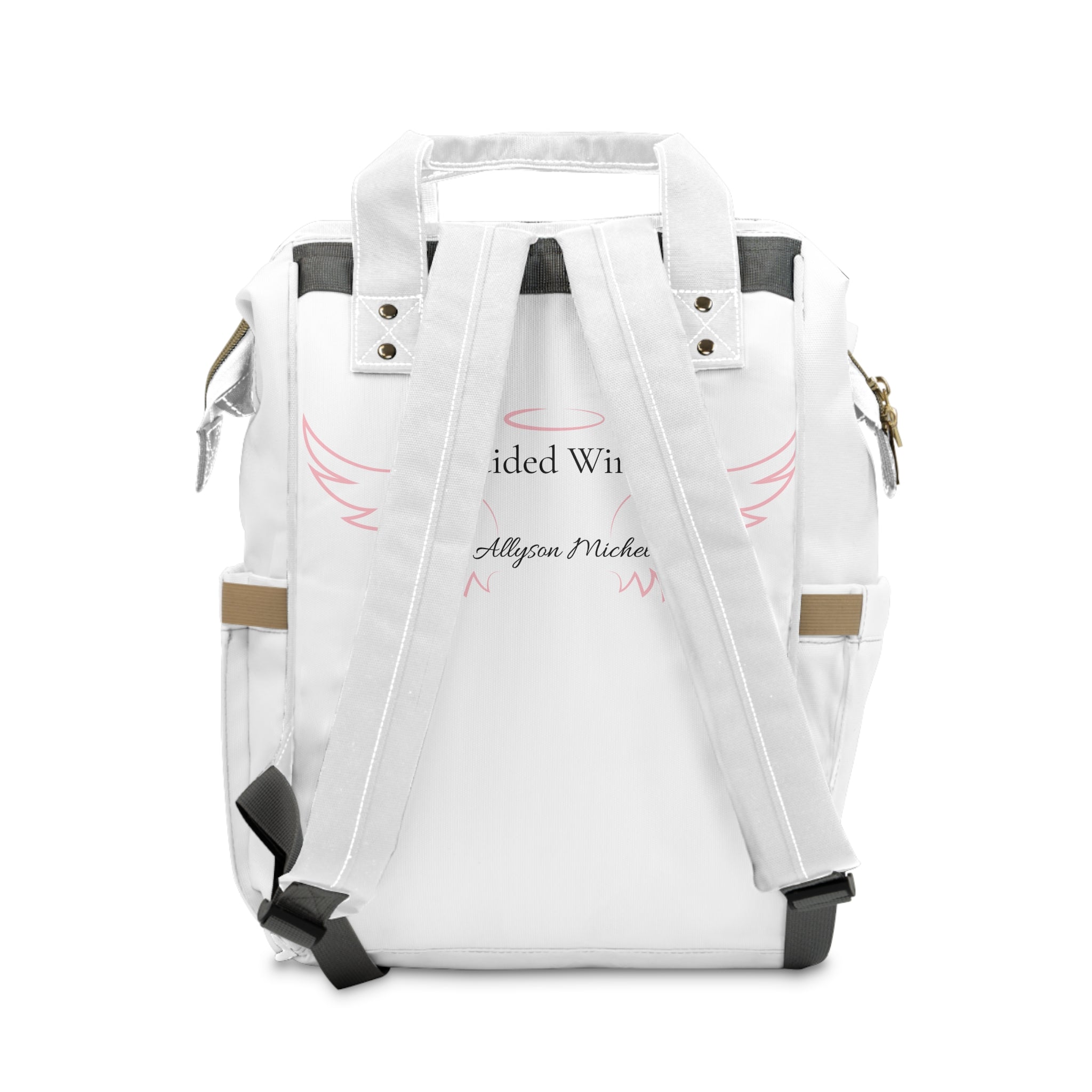 YAHWEH The Only Air I Breathe Lungs & Cross Diaper Backpack — Floral Lungs Bereavement Baby Bag