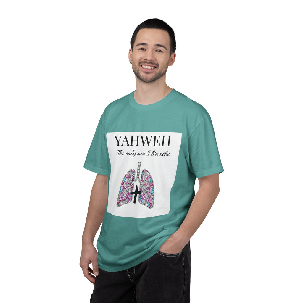Yahweh Women's The Only Air I Breathe' Floral Lungs T-Shirt