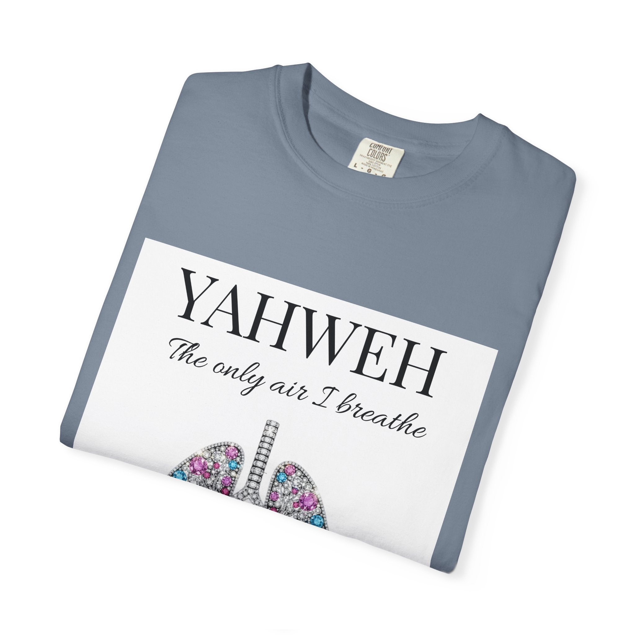 Yahweh Women's The Only Air I Breathe' Floral Lungs T-Shirt