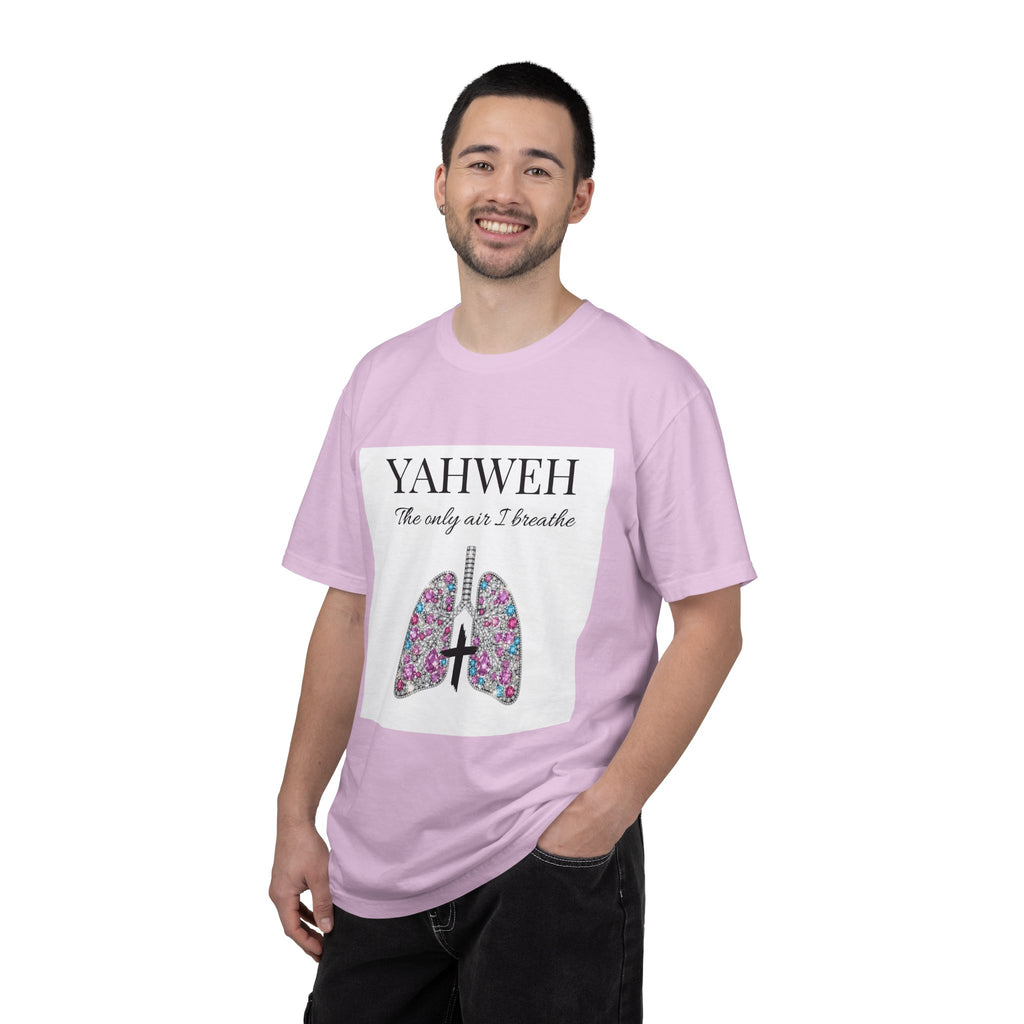 Yahweh Women's The Only Air I Breathe' Floral Lungs T-Shirt