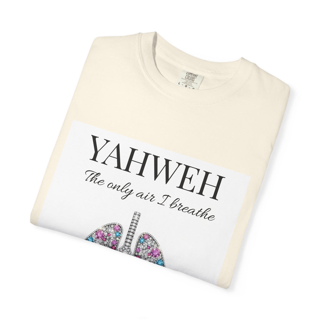 Yahweh Women's The Only Air I Breathe' Floral Lungs T-Shirt