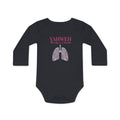 Religious Baby Bodysuit — "YAHWEH The Only Air I breath" Floral Lungs Long-Sleeve Organic Onesie