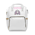 YAHWEH The Only Air I Breathe Lungs & Cross Diaper Backpack — Floral Lungs Bereavement Baby Bag