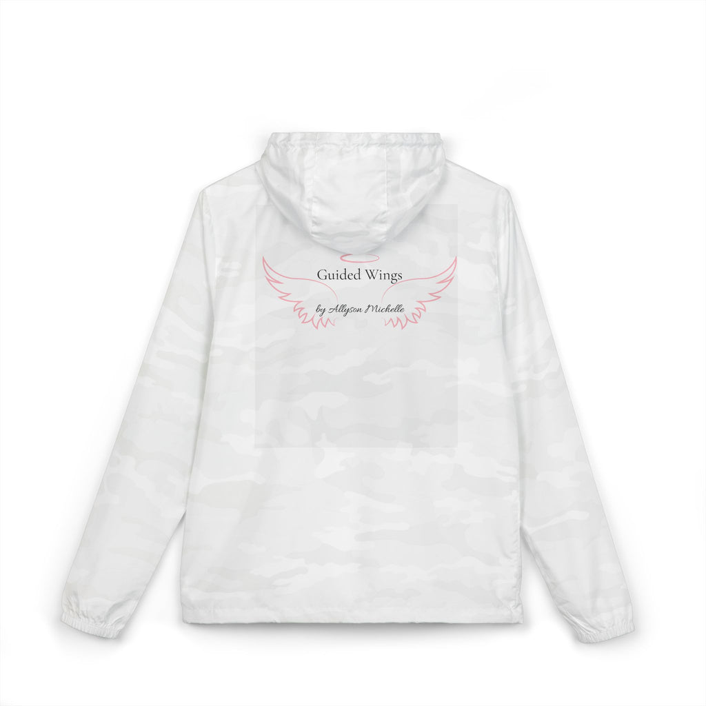 Yahweh The Only Air I Breathe  Windbreaker Jacket — 'Guided Wings' Lungs & Angel Wings Design