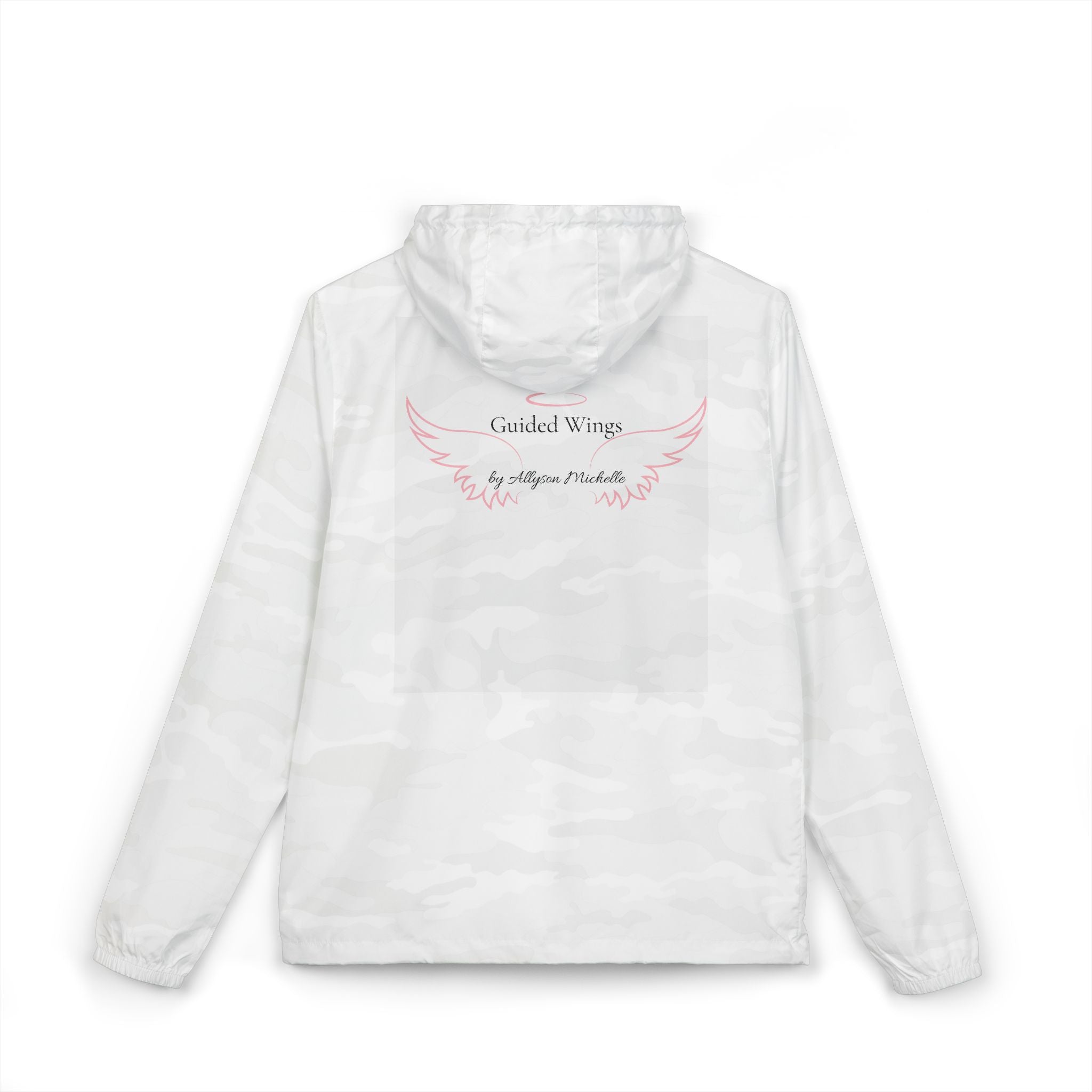 Yahweh The Only Air I Breathe  Windbreaker Jacket — 'Guided Wings' Lungs & Angel Wings Design