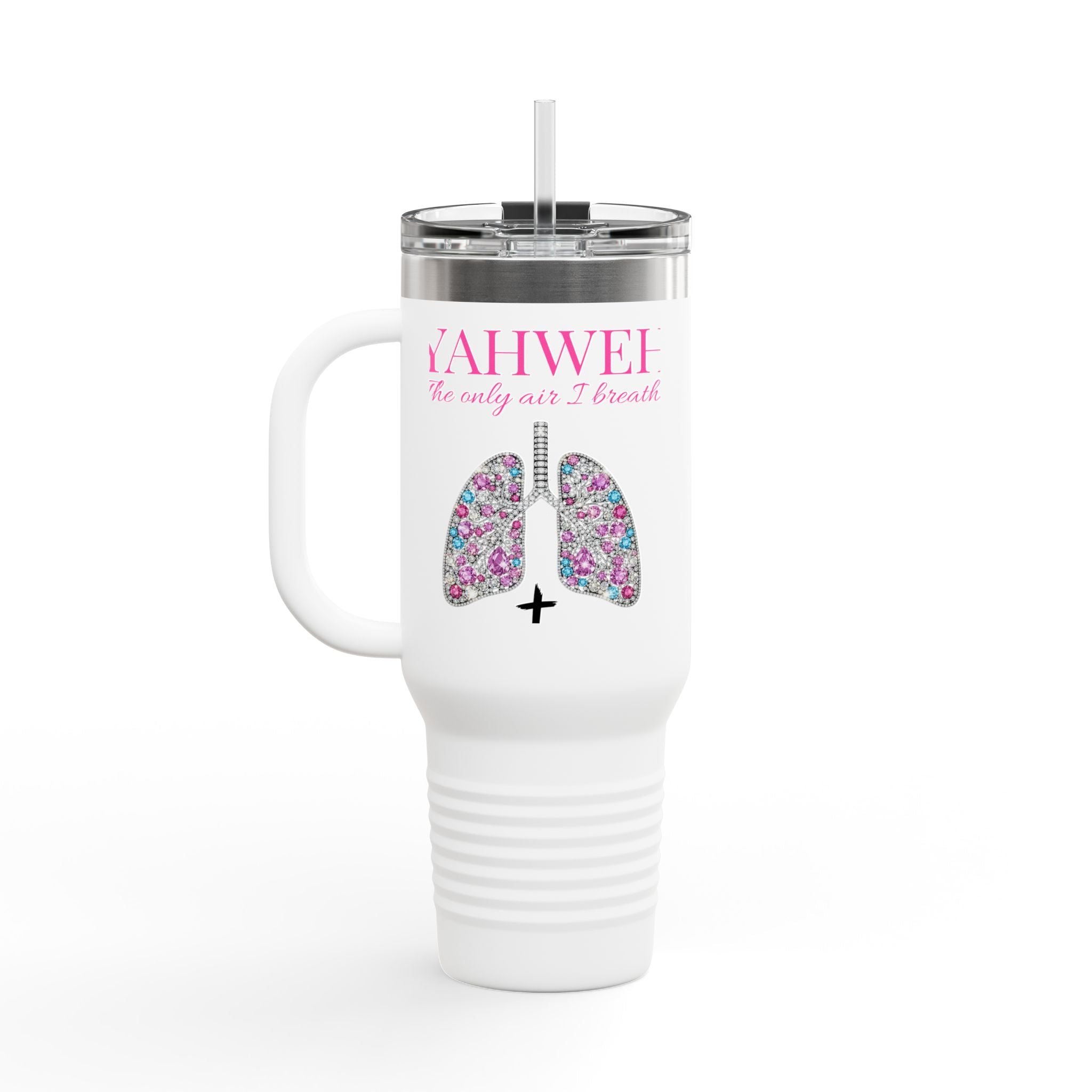 40oz Insulated Travel Mug — Yahweh The Only Air I Breathe