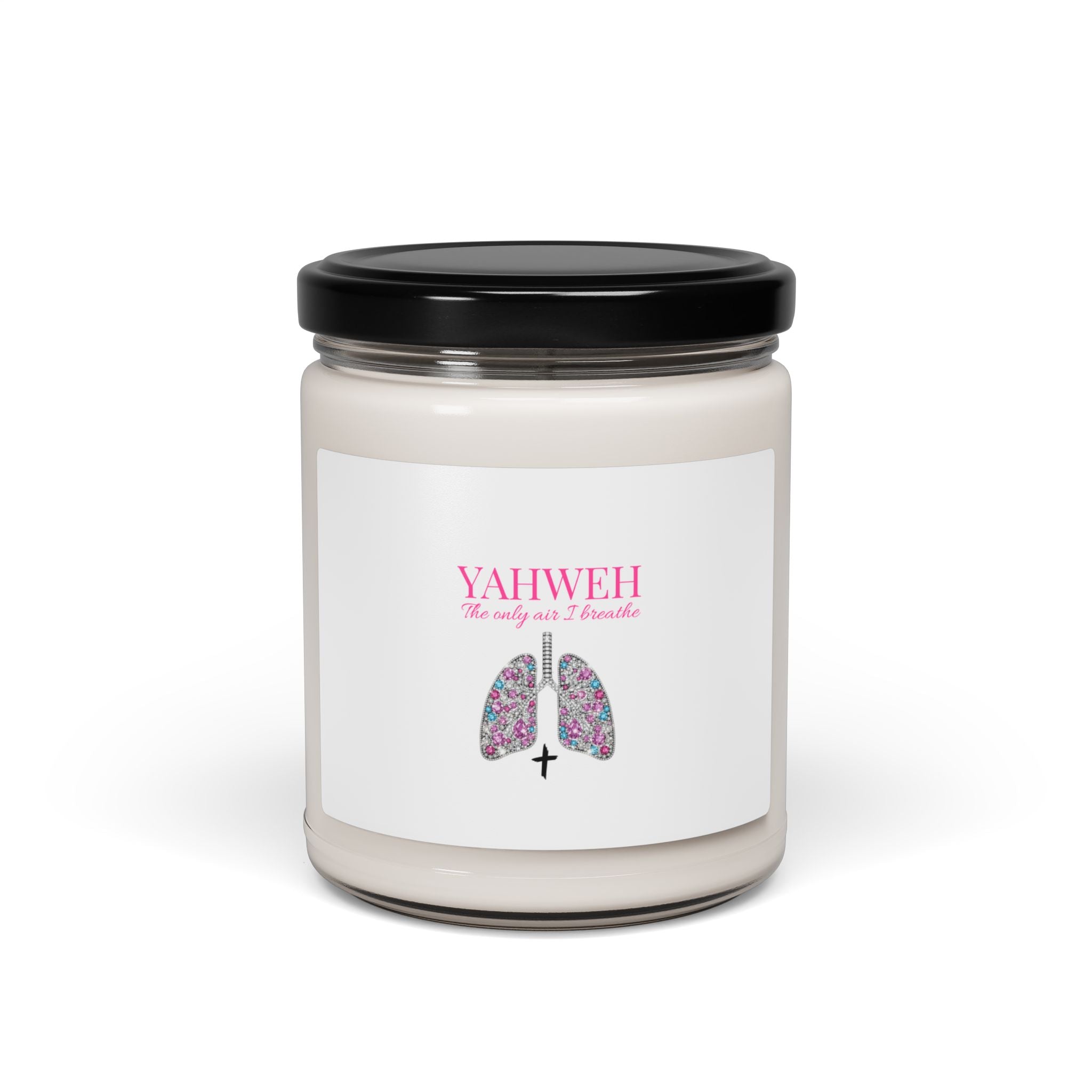 Yahweh The Only Air I Breathe Aromatherapy Soy Candle — 'Yahweh Healing My Breath' 9oz Spiritual Scented Candle