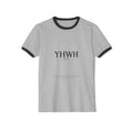 YHWH Hebrew Ringer T‑Shirt — Minimal Faith Tee with Divine Name