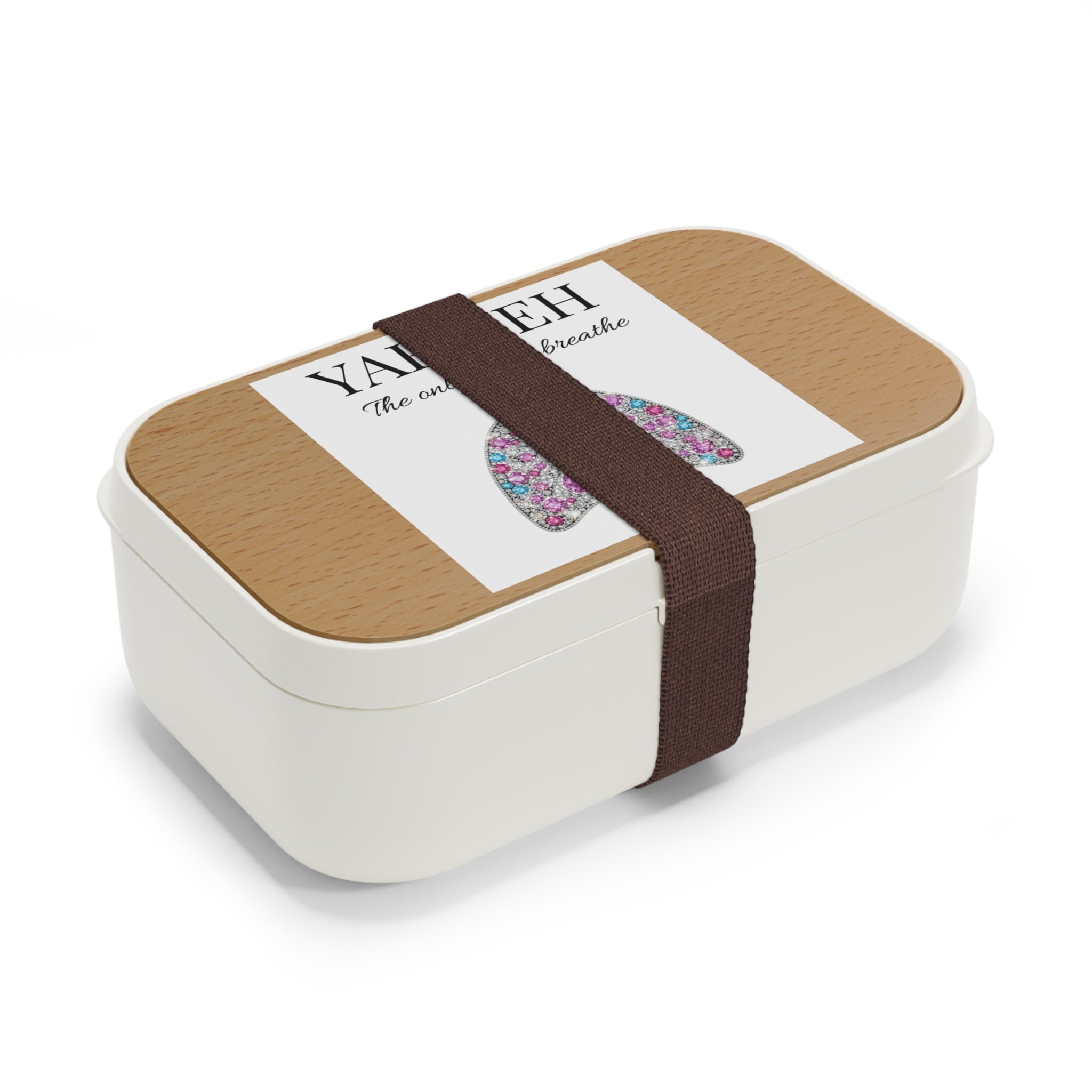 Bento Lunch Box - Yahweh "The Only Air I Breathe" Floral Lungs Christian Bento Box