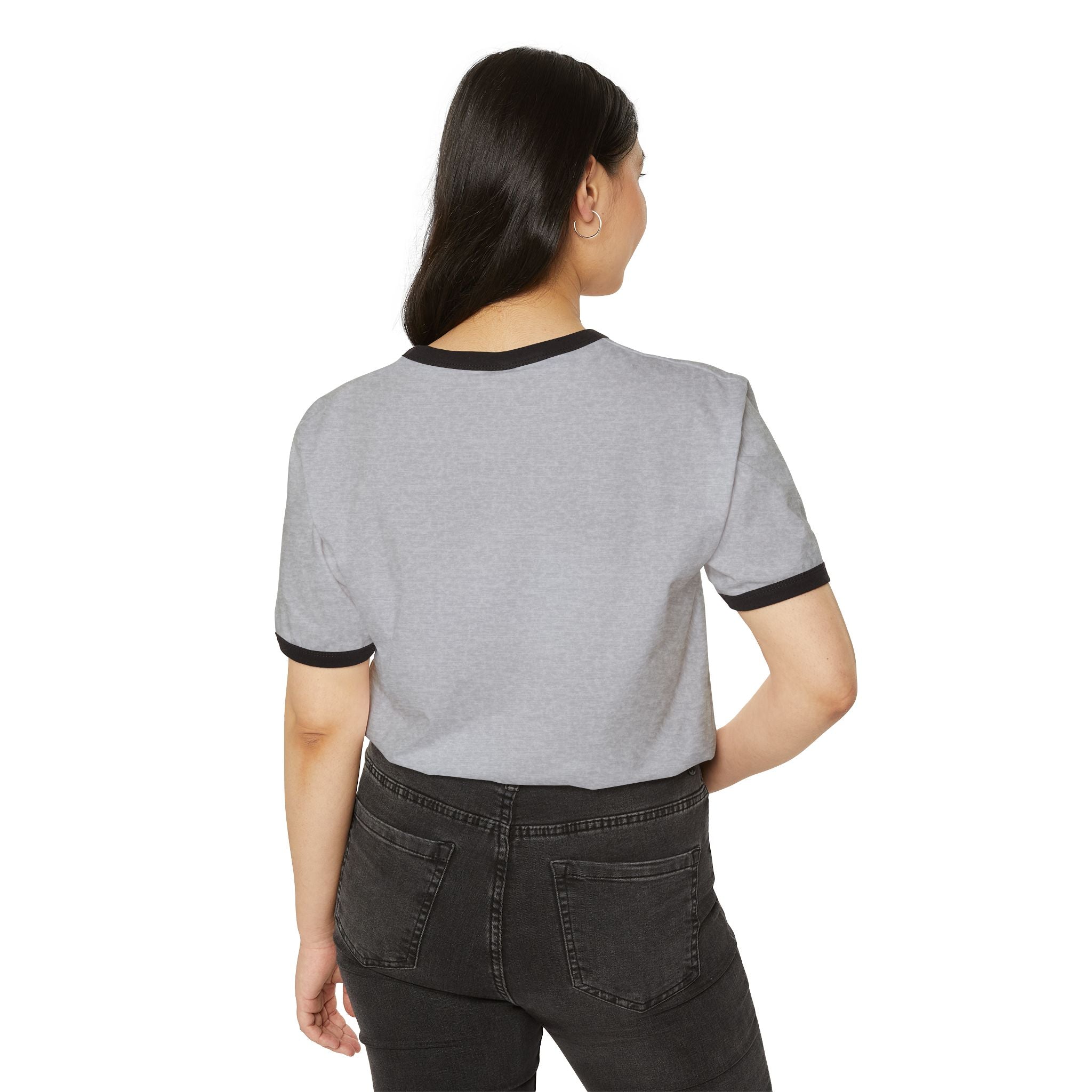 YHWH Hebrew Ringer T‑Shirt — Minimal Faith Tee with Divine Name