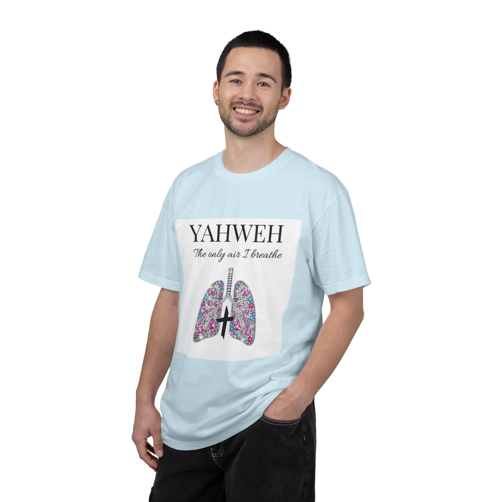 Yahweh Women's The Only Air I Breathe' Floral Lungs T-Shirt