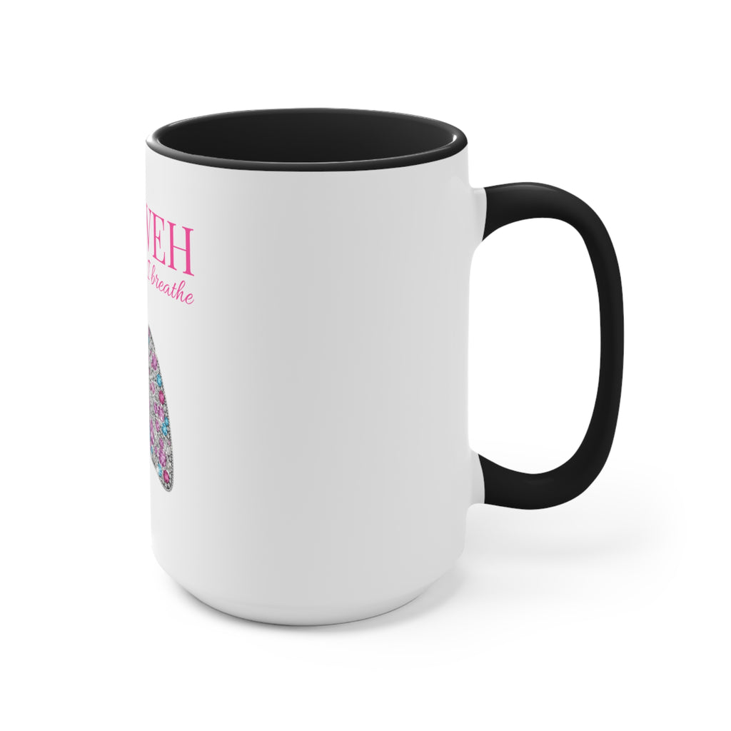 Yahweh 'The Only Air I Breathe' Floral Lungs Mug