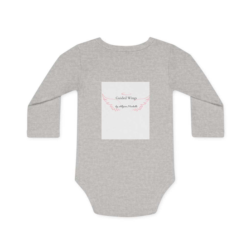Religious Baby Bodysuit — "YAHWEH The Only Air I breath" Floral Lungs Long-Sleeve Organic Onesie