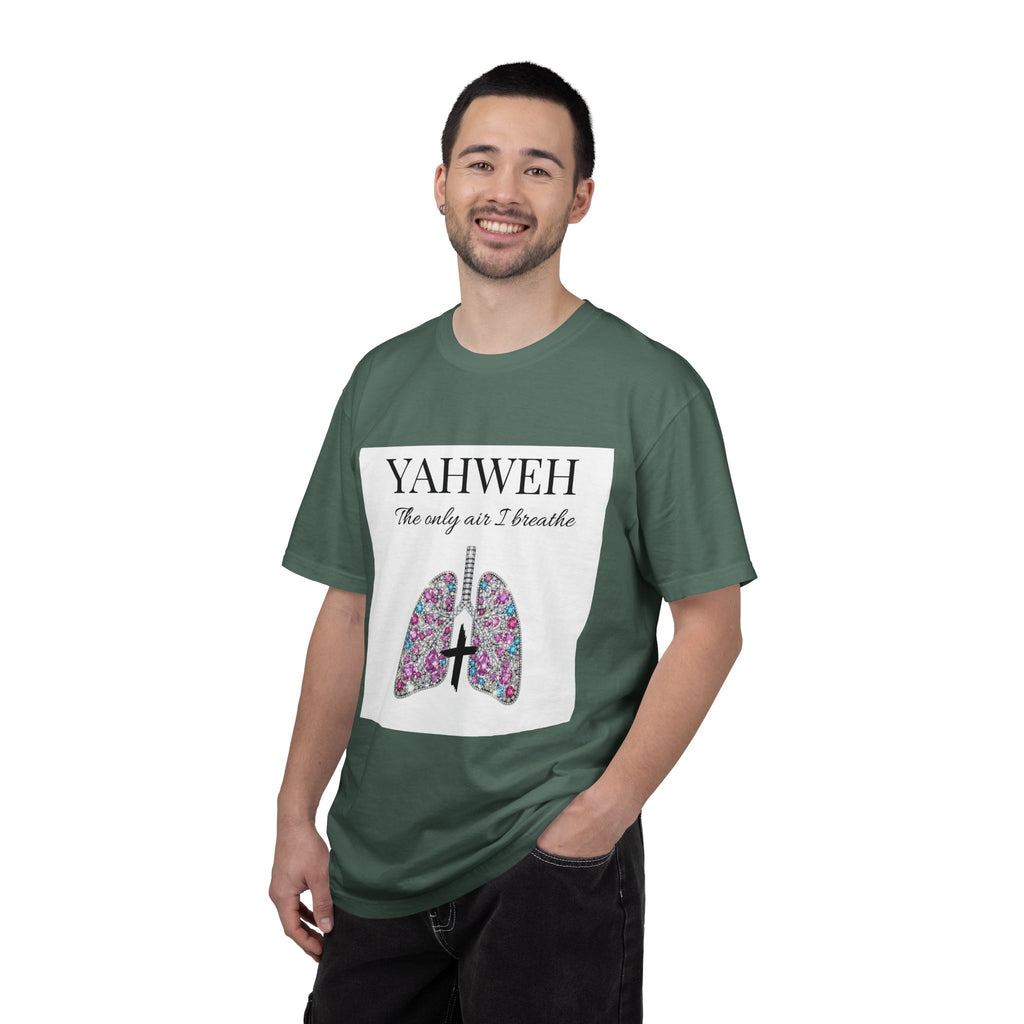 Yahweh Women's The Only Air I Breathe' Floral Lungs T-Shirt