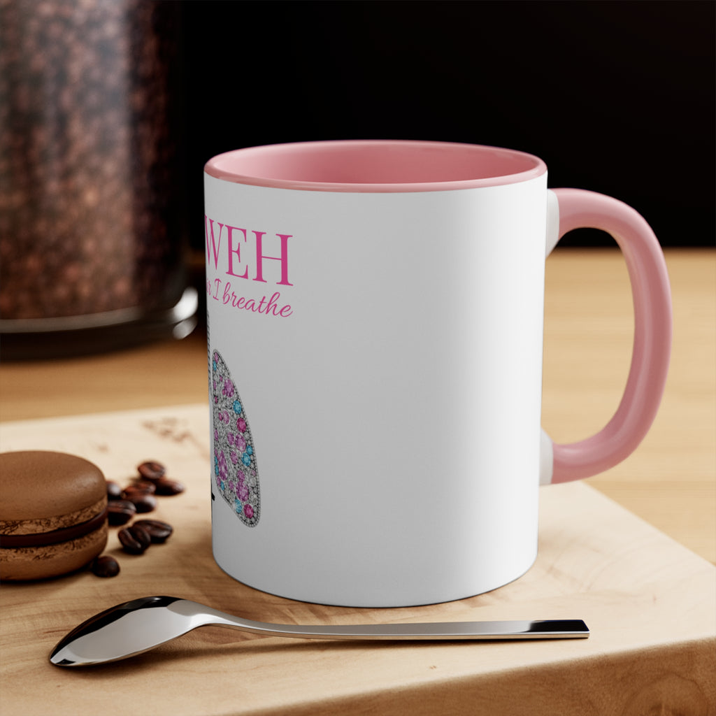 Yahweh 'The Only Air I Breathe' Floral Lungs Mug