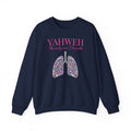 Yahweh The Only Air I Breathe Floral Lungs Sweatshirt — "The Only Air I Breathe" Christian Crewneck