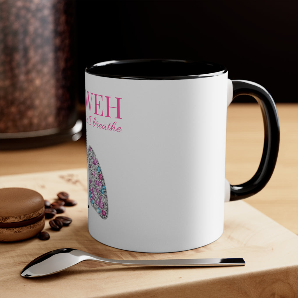 Yahweh 'The Only Air I Breathe' Floral Lungs Mug