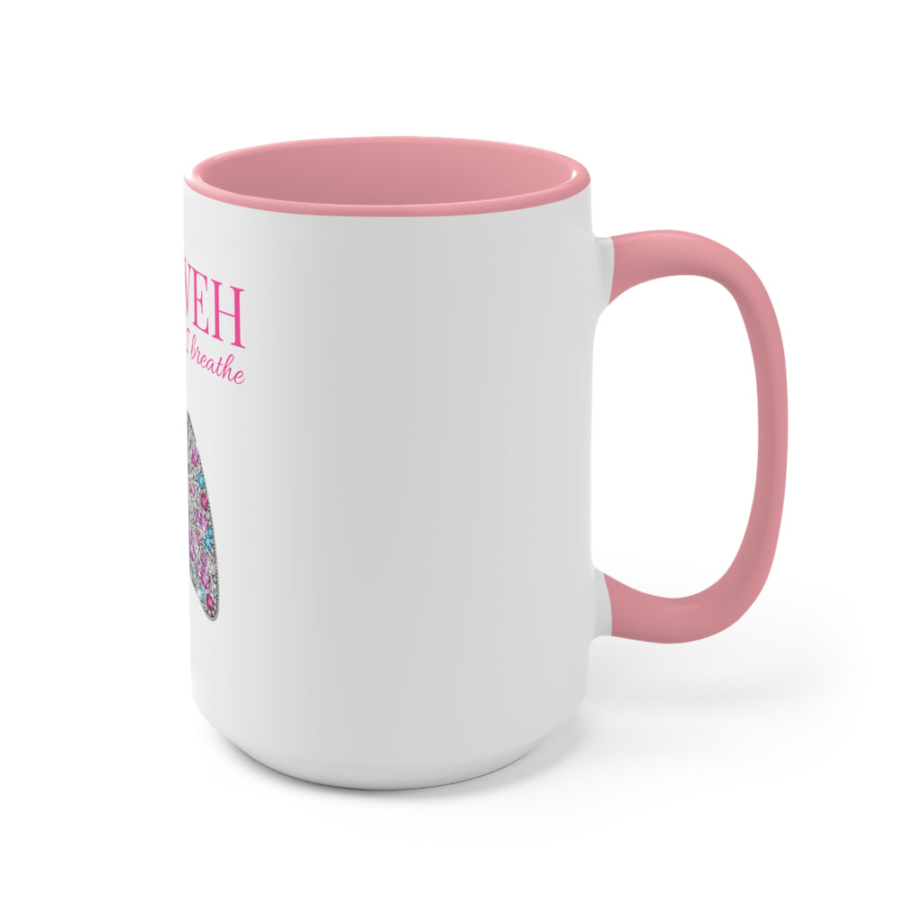 Yahweh 'The Only Air I Breathe' Floral Lungs Mug