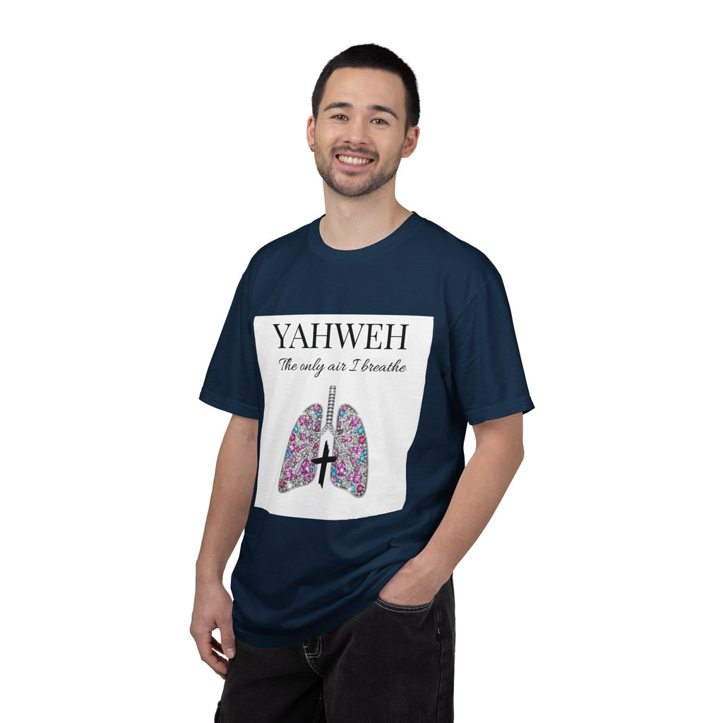 Yahweh Women's The Only Air I Breathe' Floral Lungs T-Shirt