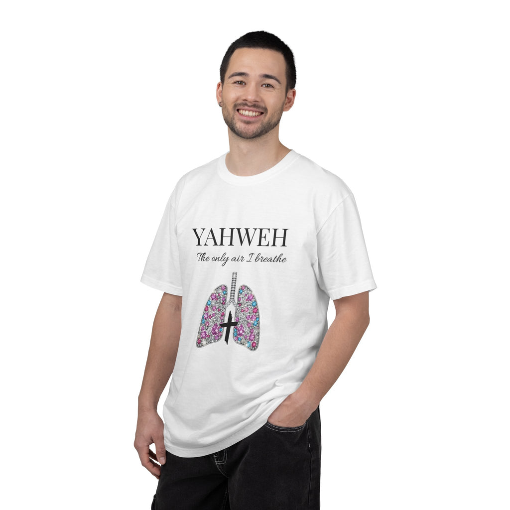 Yahweh Women's The Only Air I Breathe' Floral Lungs T-Shirt