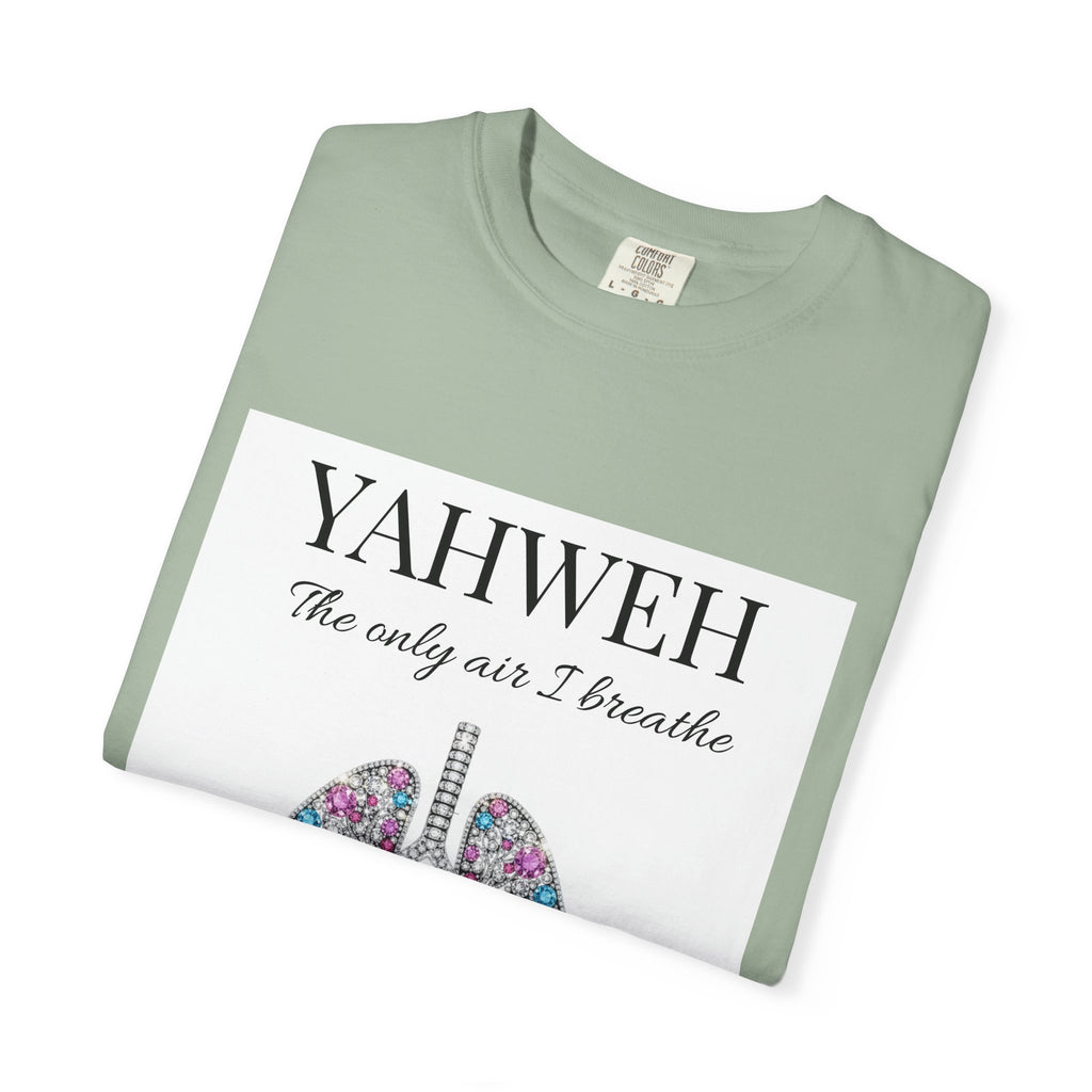 Yahweh Women's The Only Air I Breathe' Floral Lungs T-Shirt