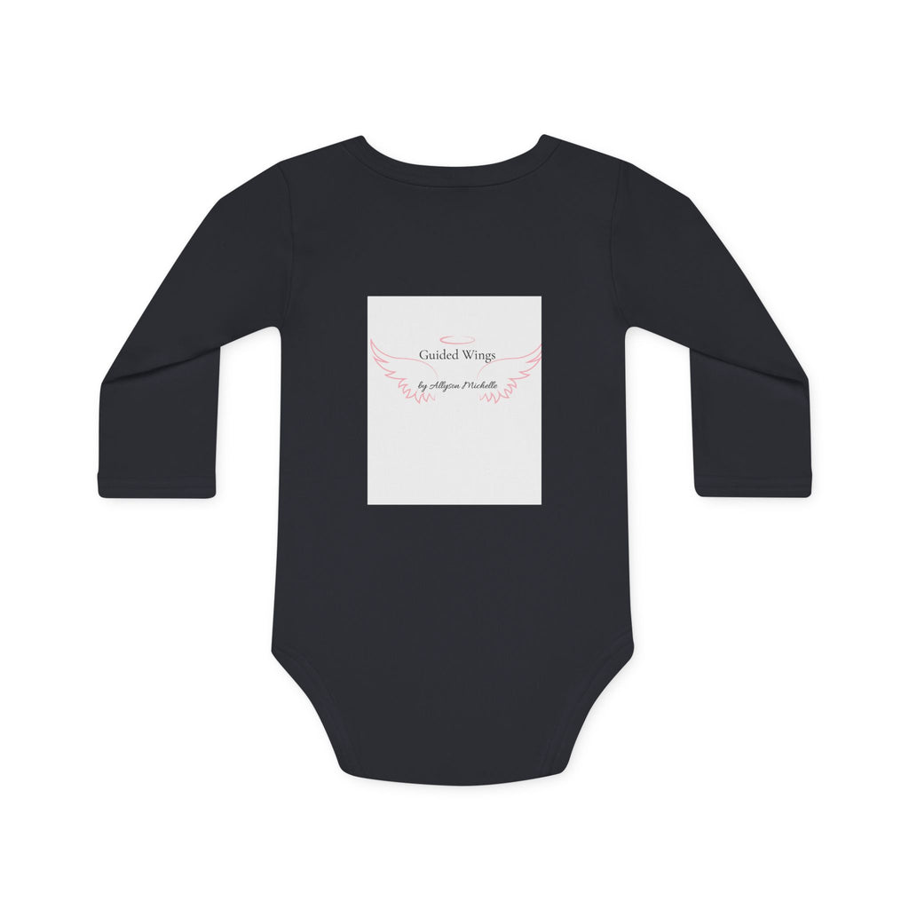 Religious Baby Bodysuit — "YAHWEH The Only Air I breath" Floral Lungs Long-Sleeve Organic Onesie
