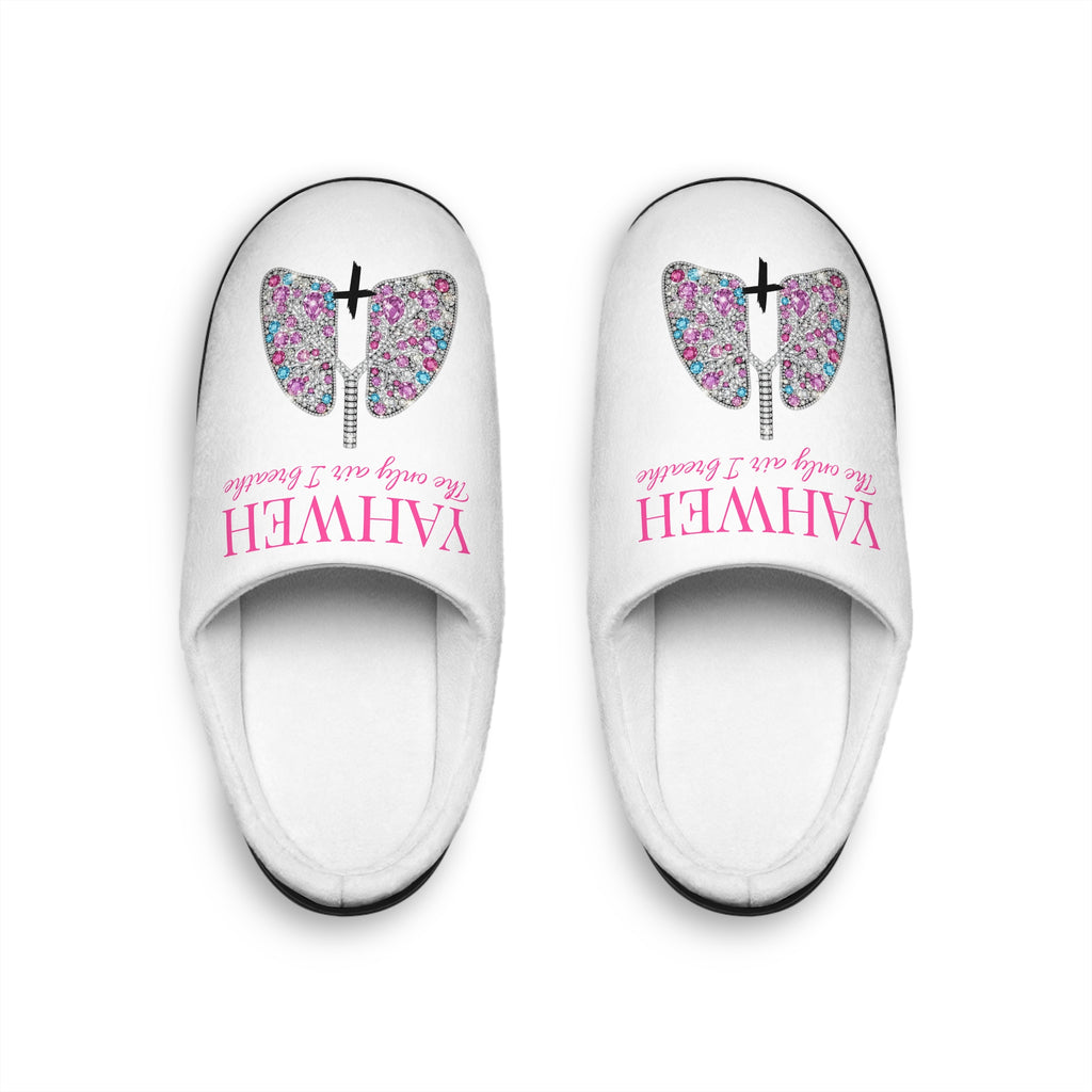 YAHEW The Only Air I Breathe Feminine Butterfly Cross Women's Indoor Slippers — '