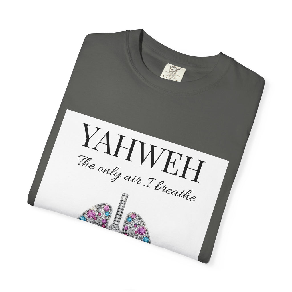 Yahweh Women's The Only Air I Breathe' Floral Lungs T-Shirt