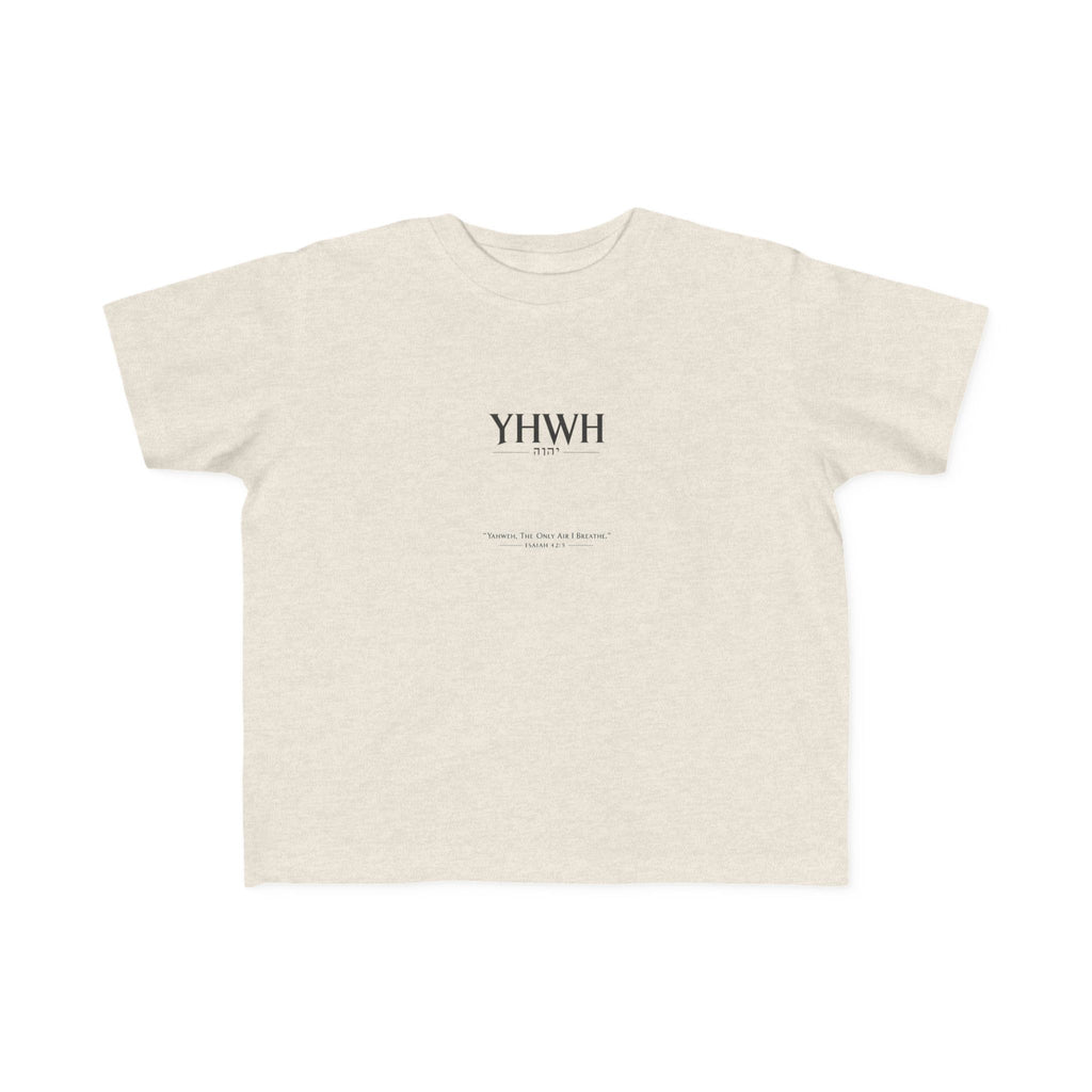 Toddler T-Shirt - YHWH Minimalist Faith Tee ( Christian Baby Tee)