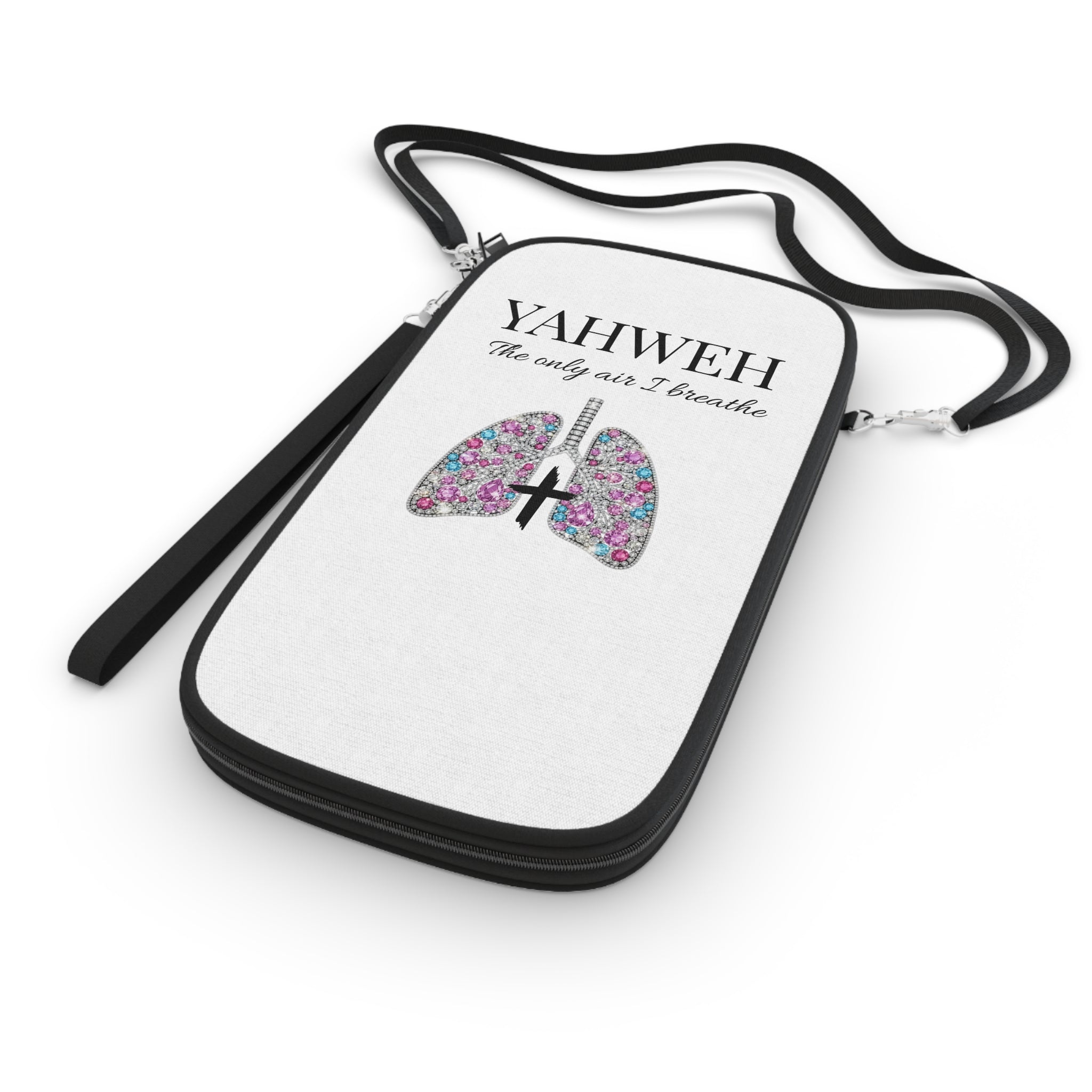 Yahweh Lungs Passport Wallet — 'YAHWEH The only air I breathe' Faith Travel Organizer