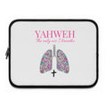 Yahweh "The Only Air I Breathe" Laptop Sleeve – Floral Lungs Christian Sleeve