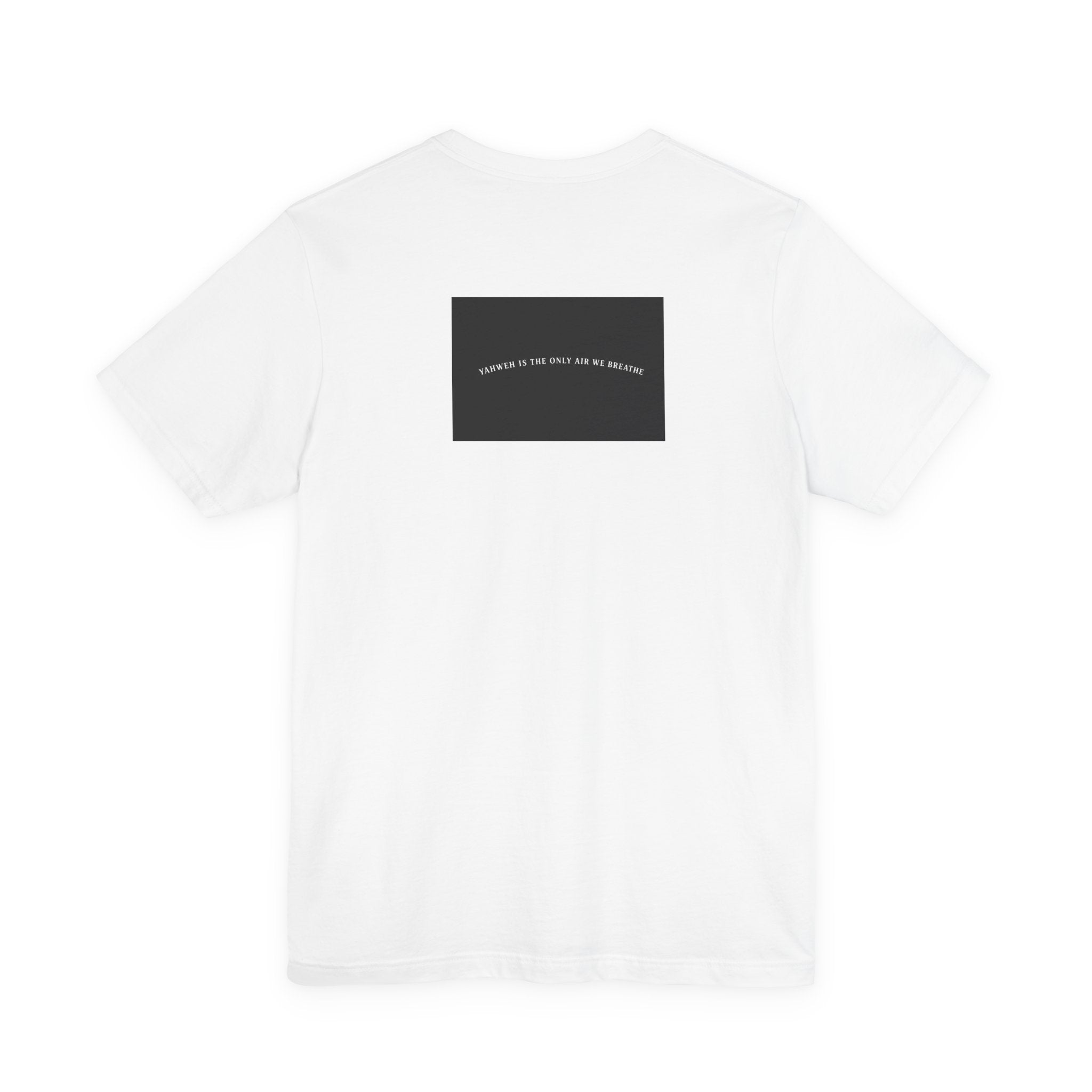 YahwehThe Only Air I Breathe Lungs Graphic Tee — Faith-Inspired Minimalist Chest Print T-Shirt