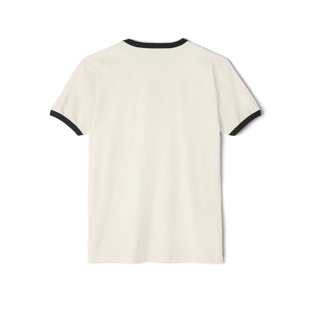 YHWH Hebrew Ringer T‑Shirt — Minimal Faith Tee with Divine Name