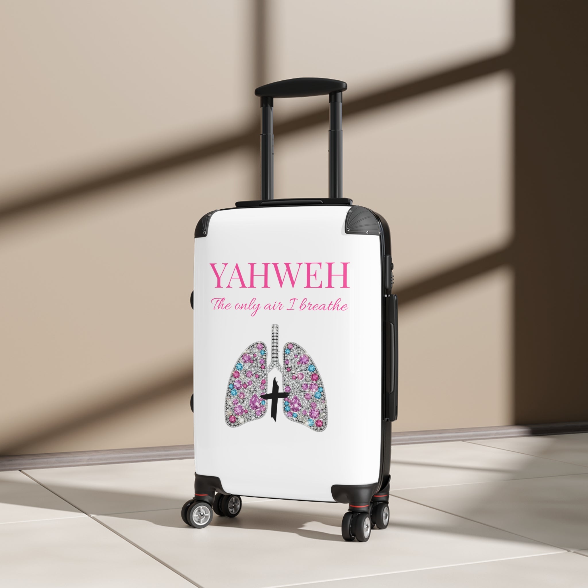 Suitcase — "YAHWEH The Only Air I Breathe" Christian Carry-On Luggage